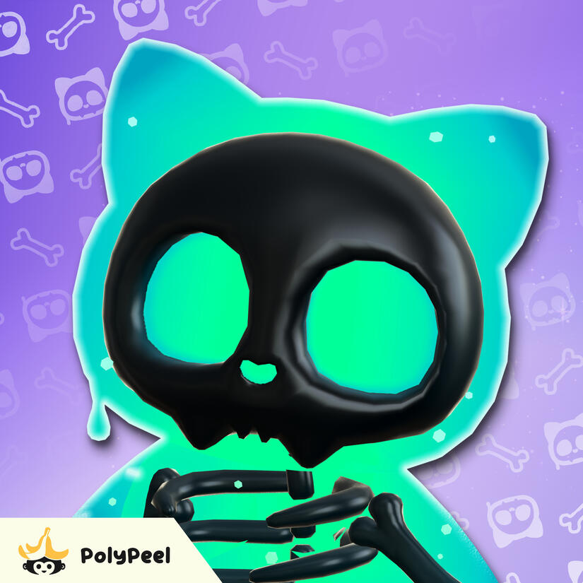 Slime Skeleton Cat
